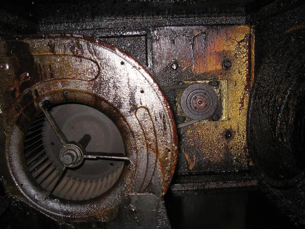 Extracteur et turbine avant nettoyage